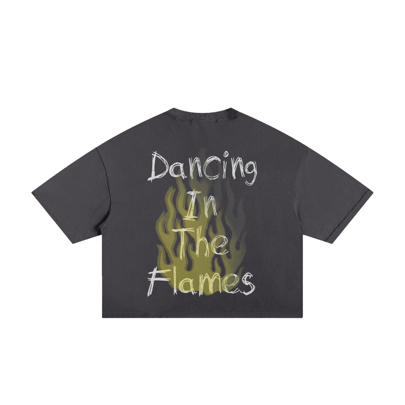 Never Burned | Short Sleeve Frayed Boxy Tee