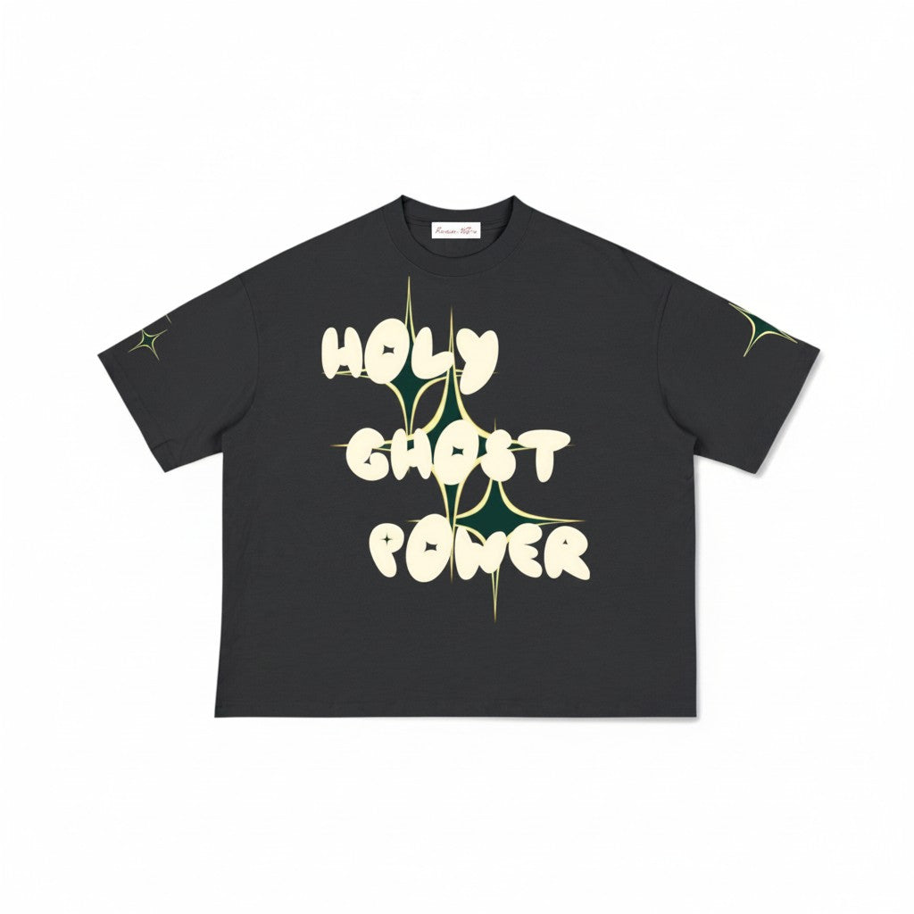 Holy Ghost Power | Short Sleeve Cropped-Boxy Tee